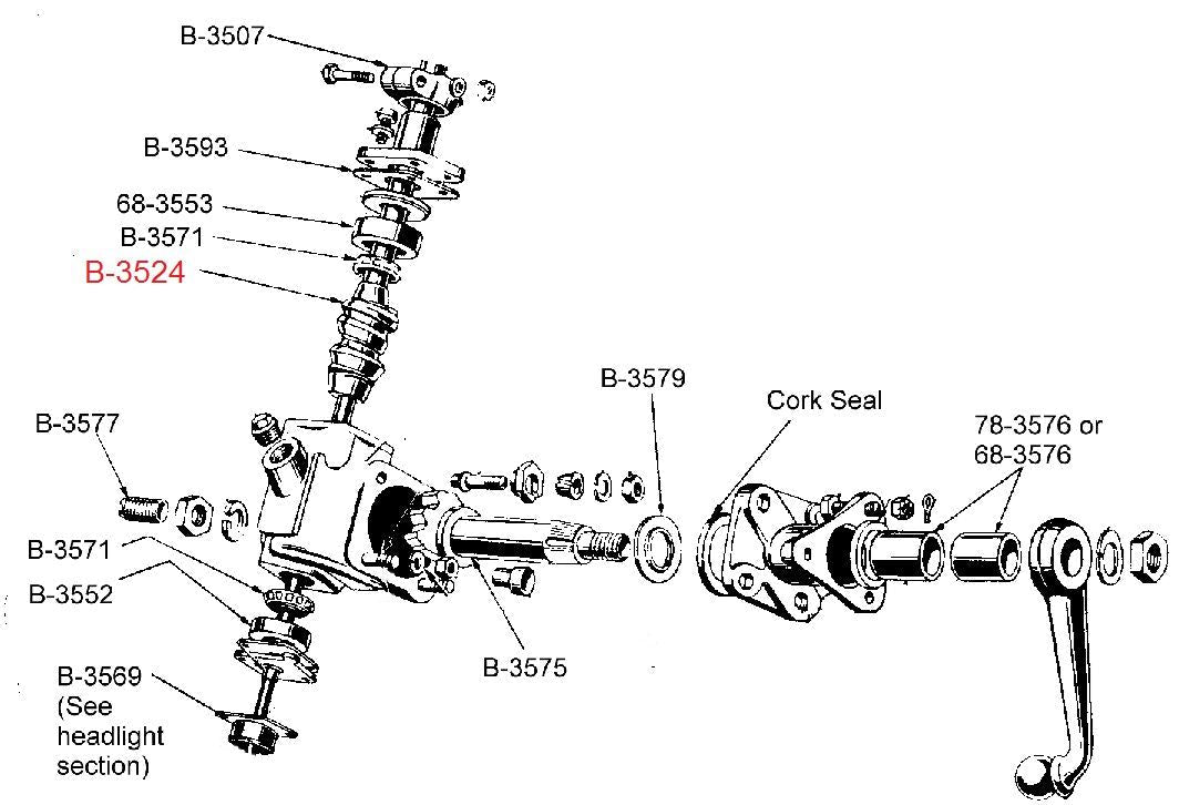 Steering Worm Gear 1932 - 1934 B-3524