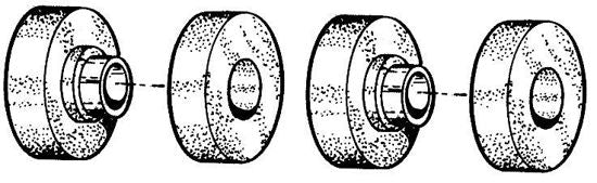 Radiator rod bushing kit for Ford Early V8 and Ford Pick up 1936, 40-5283/4-2 