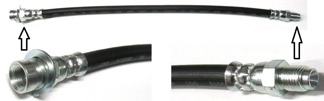 Brake Hose Ford F250 F350 53-56 01T-2078 Rear 1940-56 *