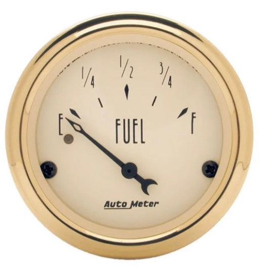 Gauge: Fuel Gauge-0-30 Ω-Beige- Golden Oldies Autometer 1507** - Belcher Engineering