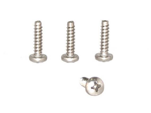 Back Up Light Lens Screw Kit - Ford Mustang 1965-1968 15514-1K