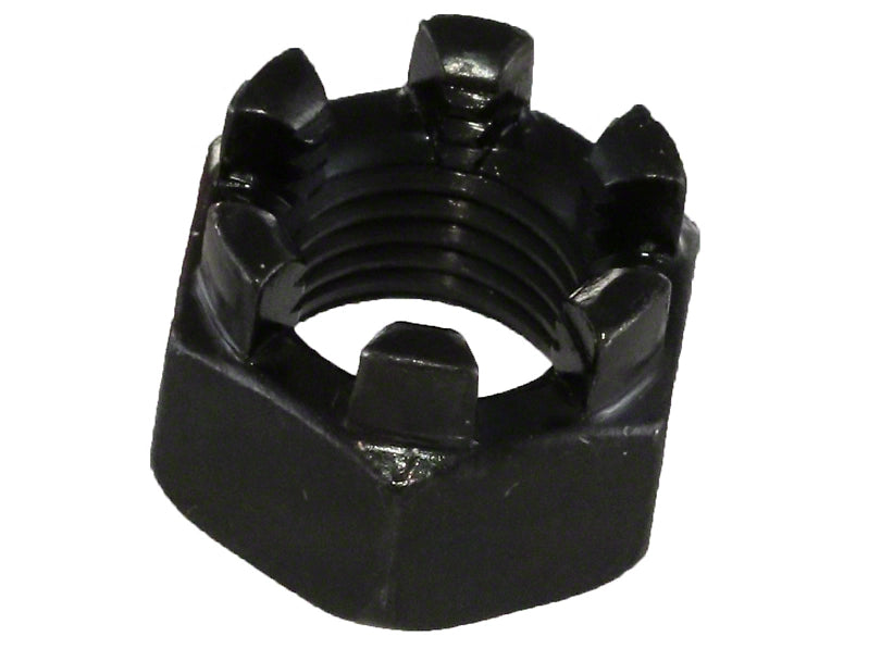 7/16 - 20 castellated nut
Black Oxide
Fits Ford Model T 1909 to 1927, Ford Model A 1928 to 1931, Ford Model B 1932 to 1934, Ford Early V8 1932 to 1948, Ford Pick Up 1932 to 1947, Allard, Mercury, Ford V8 Pilot 1948 to 1952. 