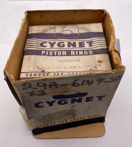 V8 Piston Rings 29A-6149-80 (3 3/16" Bore) (.080 oversize) 29A-6149-80NOS, 29A-6149 - Belcher Engineering