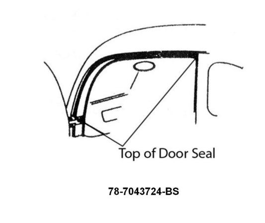 Upper Door Seal 78-7043724-BS - Belcher Engineering