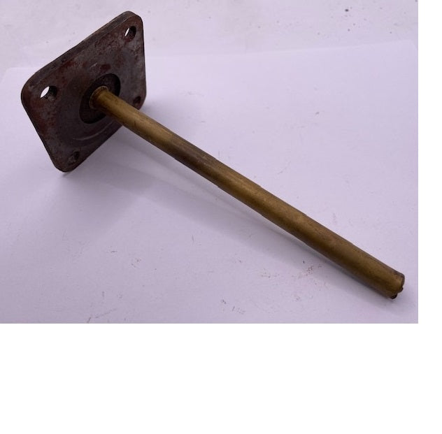 Steering gear oil retainer tube and plate assembly 81T-3597-B for Ford Pick Up 1938 to 1942 except 122" wheel base.