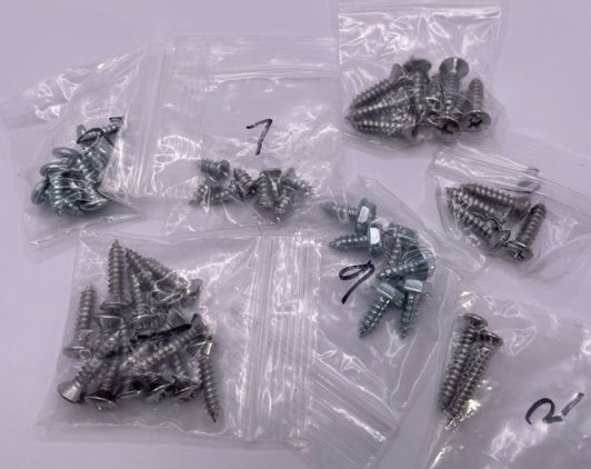 Interior Trim Screw Sets 8HK100F, Ford F-100, F-250, F-350 1964 to 1966