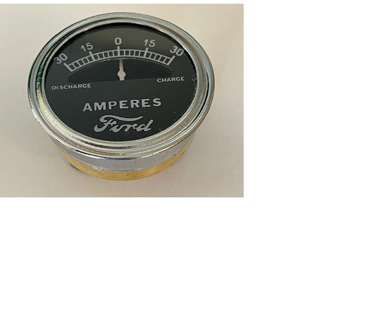 Amp Meter 30-30 with Ford script for the Ford Model A 1928 to 1931 and the Ford Model T 1926 to 1927. A-10850-C, A-10850-CS, A10850F/30