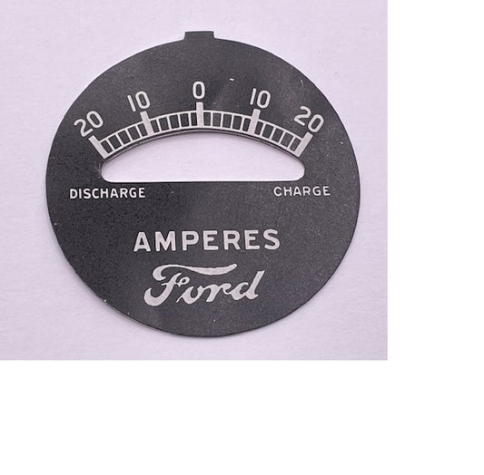Ammeter face plate for Ford Model A 1928 to 1931 A10850/AR, A10850PL, A10850-PL, A-10850, A10850