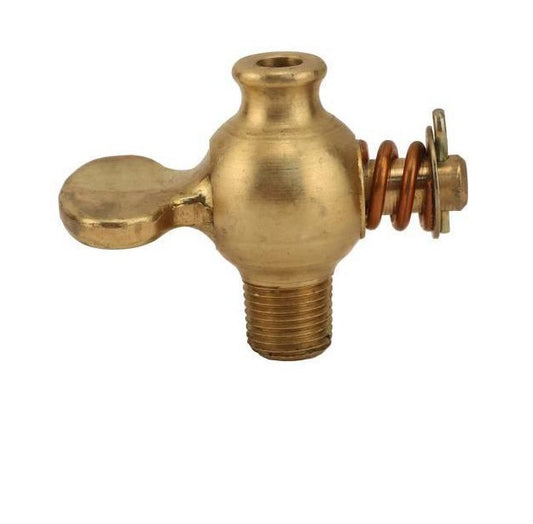 Original Style Petcock (Brass) (Drain Plug)  A8115U, A-8115-OR - Belcher Engineering