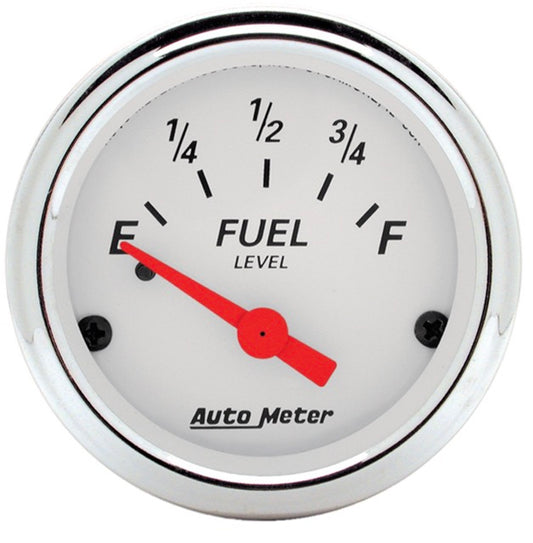 Gauge: Fuel -Artic White-Autometer 1315 - Belcher Engineering