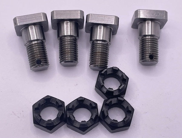 Rear back plate bolt with original style nuts B-2249, B2249, B-2249B/E for the Ford for Ford Model B 1932 to 1936, Ford Early V8 1932 to 1936 and Ford Pick Up 1932 to 1936.