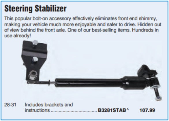 Steering Stabiliser including bracket B3281STAB - Belcher Engineering