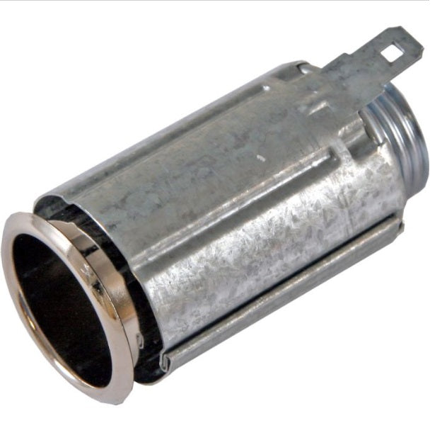 Cigarette Lighter Socket and Retainer C4AZ-15055-B for Ford Mustang 1965 to 1970 and Ford Bronco 1966 to 1977, Ford Fairlanes 1966 to 1970, Ford Falcons 1965 to 1970 and Ford Galaxies 1964 to 1970.