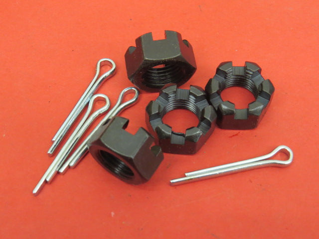 Correct special thin slotted nuts and cotters for steering link ball studs D-559