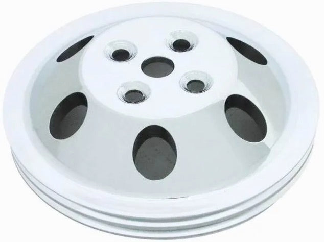 Water Pump Pulley SBC Aluminium Double Groove