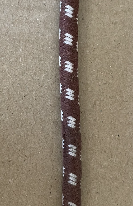 Braided HT Lead Copper Core 7mm Universal Brown & White 020401-N/W