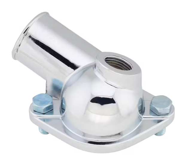 Chrome Water Neck / Thermostat Housing with O-Ring for Late Model Chevy and GM