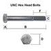 1/4" UNF Hex Bolt Zinc (Partially Threaded)