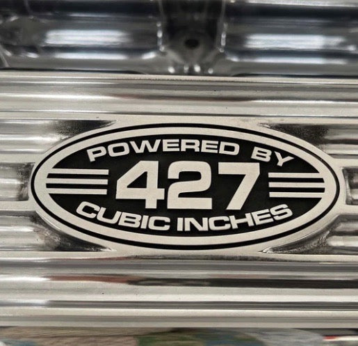 Valve Covers Ford FE 427 Silver Polished Finned ** - Belcher Engineering