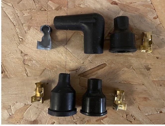 Ignition Lead Set, 8 Cylinder Black (Straight Distributor, 90 Degree Spark Plug)