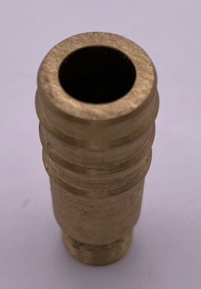 Heater hose union for Flathead water pumps found on the Ford Pilot (English) 1948 to 1952.
Part number E62A-18518B/E. 