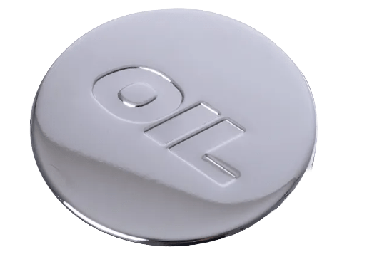 Push-In Oil Cap w/ “OIL” Logo – Chrome RPC R9787