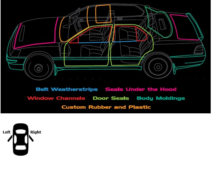 Door & Window Seal Kit GMC C1500 K1500 88-99 C2500 K2500 88-00 KG10208 **