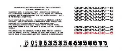 Speedometer Decal - Belcher Engineering