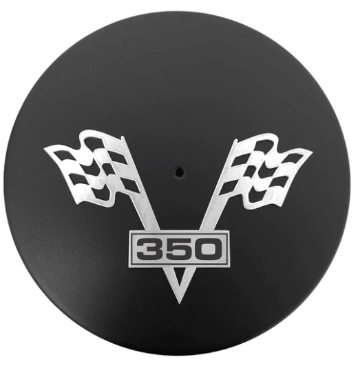 Air Cleaner 14" Round Chevy 350 Corvette (Black) - Belcher Engineering