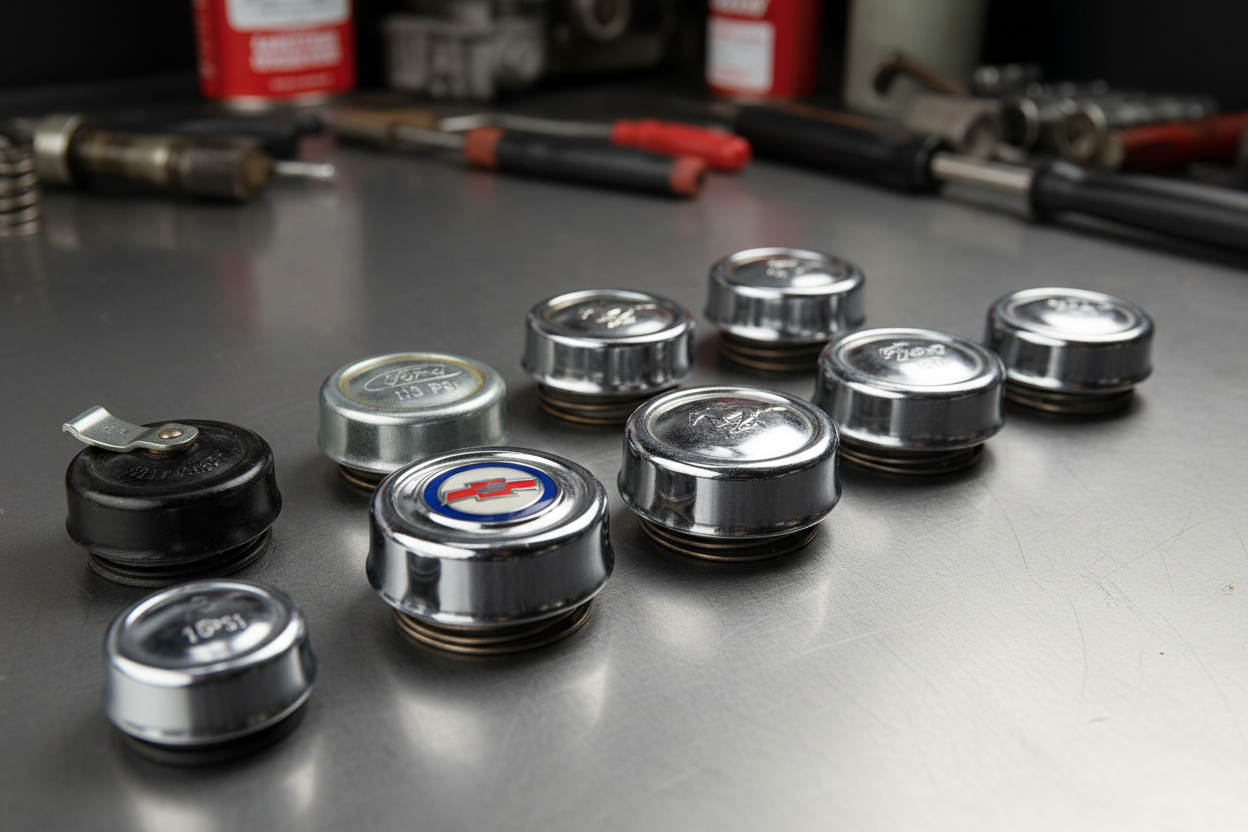 Radiator Caps Chevrolet Ford Pontiac GMC Dodge Plymouth SBC SBF ...