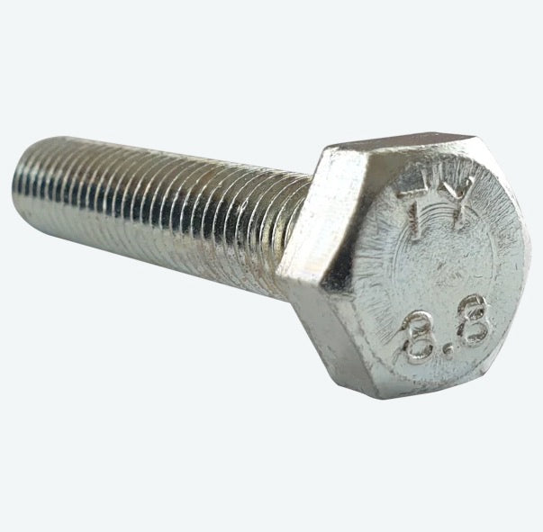 UNF 1/2″ Hex Set Screw (Fully Threaded Bolt)  Zinc Plated Grade 8.8 / 5