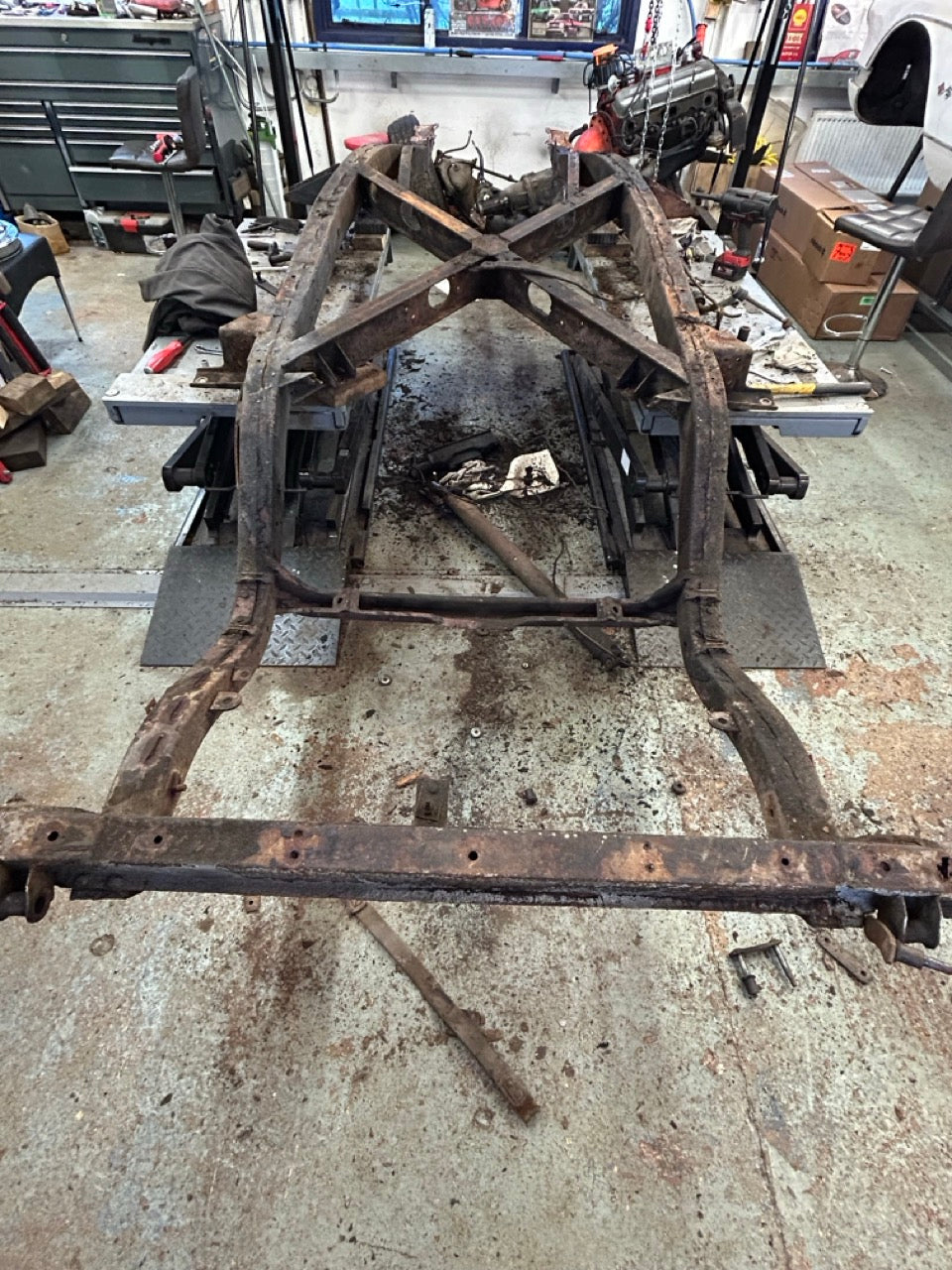 1961 Corvette Chassis Rusted