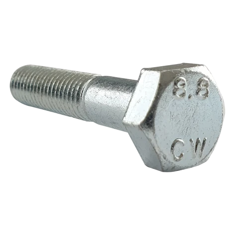 1/4" UNC Hex Bolt Zinc (Partially Threaded) 