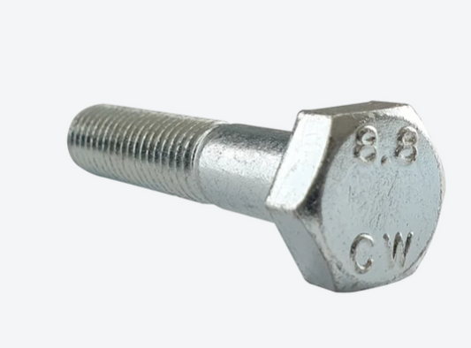 1/4" UNF Hex Bolt Zinc (Partially Threaded)