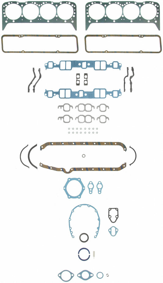 Engine Gasket Set SBC 307 327 350 Corvette 57-79, C10 60-79 Camaro 67-79 260-1000
