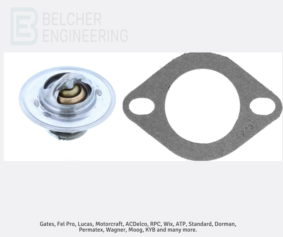 Thermostat & Gasket Chevrolet Corvette 1969-1991 180F C3 C4 33624, 200-180