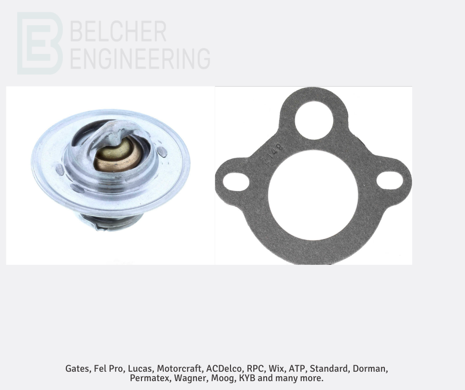 Thermostat & Gasket Pontiac Firebird 77-81, Bonneville, Cadillac 79-90 180F 33631