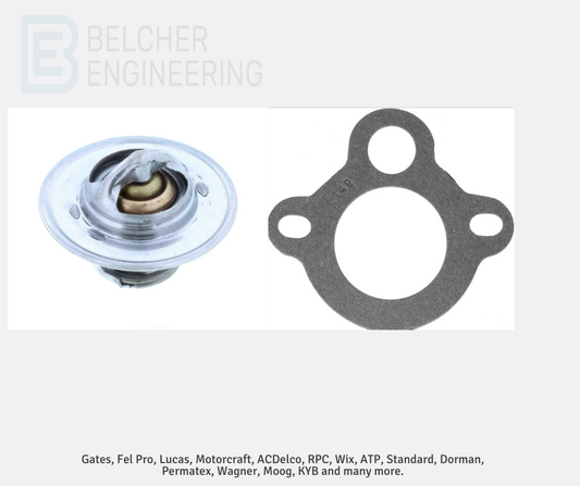 Thermostat & Gasket Pontiac Firebird 77-81, Bonneville, Cadillac 79-90 180F 33631