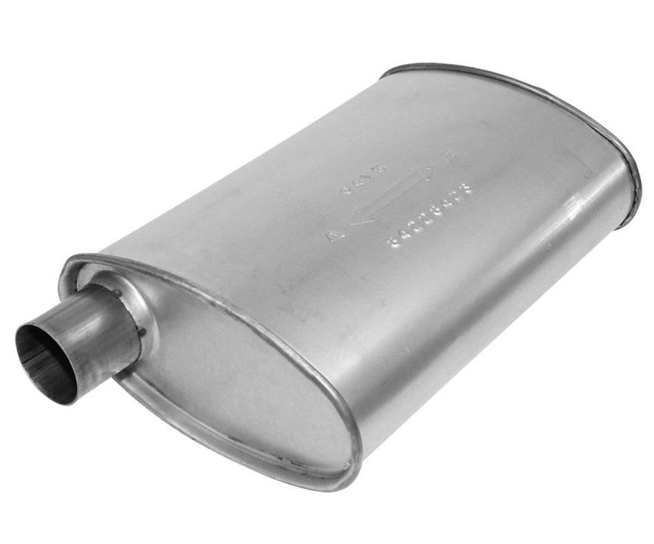 Exhaust Muffler Enforcer II Oval Body; H4.25" X W8.75" X L13" 3779