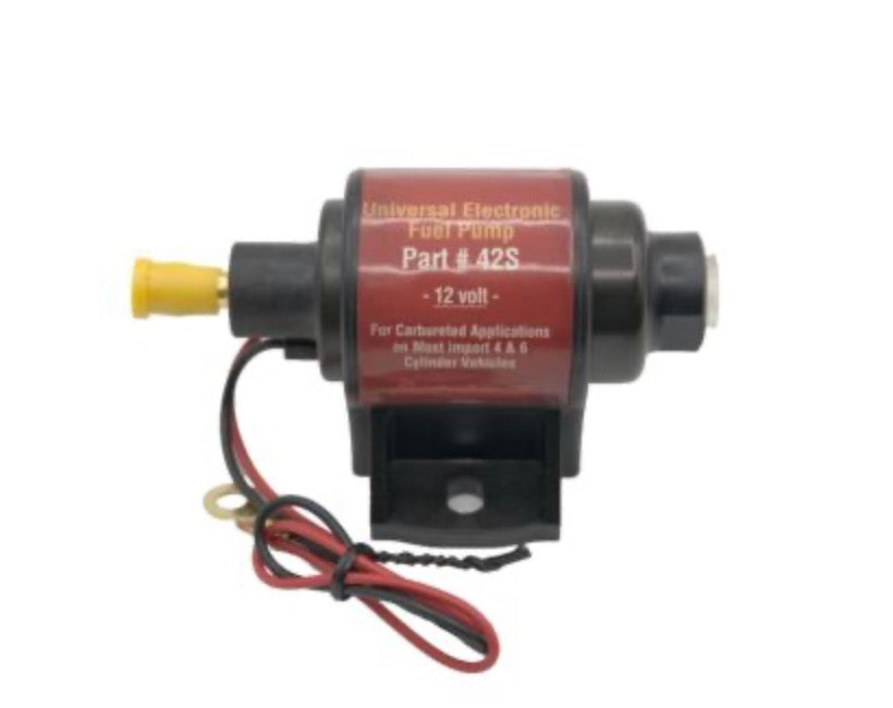 Electric Fuel Pump 12v 2-3.5 PSI Inlet/Outlet: 1/8" 42S