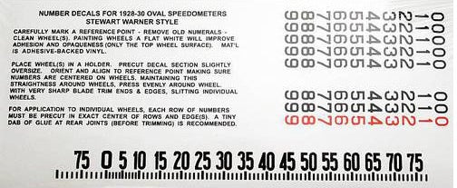 Speedo Decal Oval Stewart Ward Ford Model A 28-30 A-17255-A