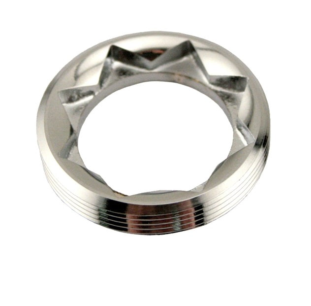 Gas gauge inner nut A9326, A-9326 for Ford Model A 1928 to 1931. Chrome