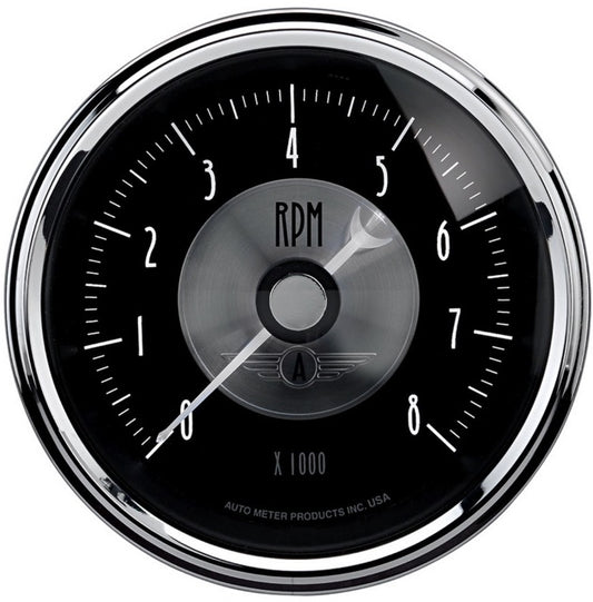 Gauge: Tachometer (rev) Gauge  3 1/8″, 8K RPM, In-Dash, Prestige Black Autometer 2096** - Belcher Engineering