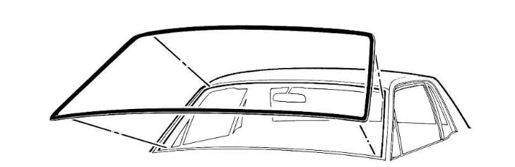 Windscreen Seal Ford Mustang 64-68 Mercury Cougar 67-68 C5ZZ-65033110-A