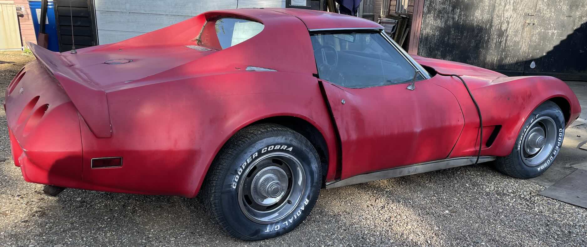 1975 Chevrolet Corvette needing restoration and repair