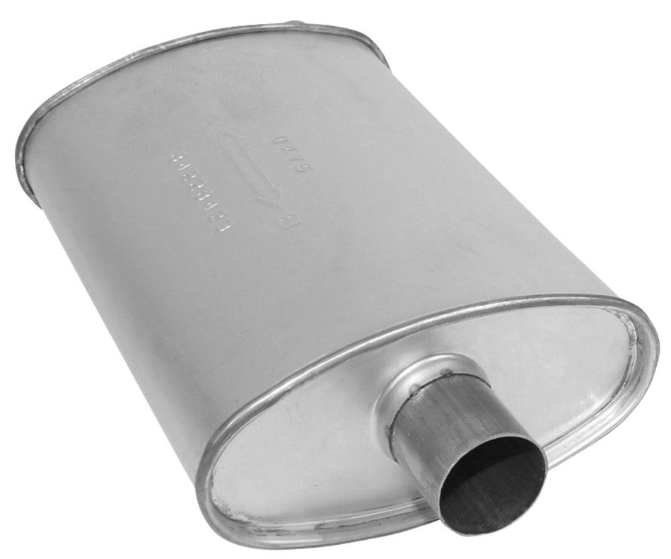 Exhaust Muffler Enforcer II Oval Body; H4.25" X W8.75" X L13" 3779