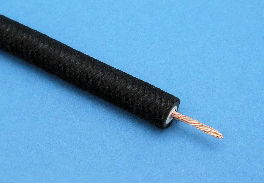 HT Braided Cable Black Copper Core 020401-B 