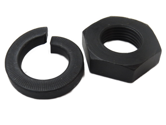 1932-34 Ford steering pitman arm nut and lock washer D-558