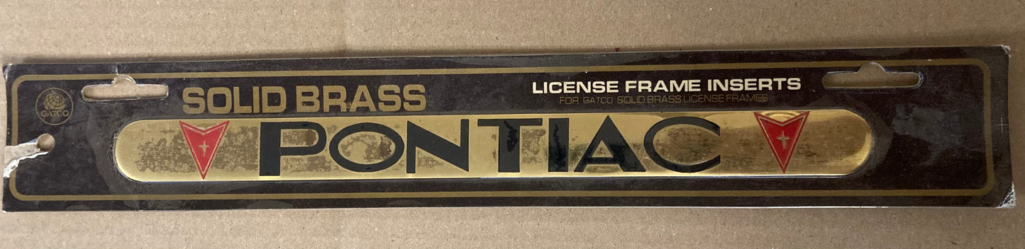 License Plate Frame Inserts