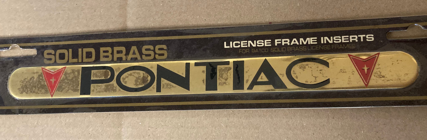 License Plate Frame Inserts
